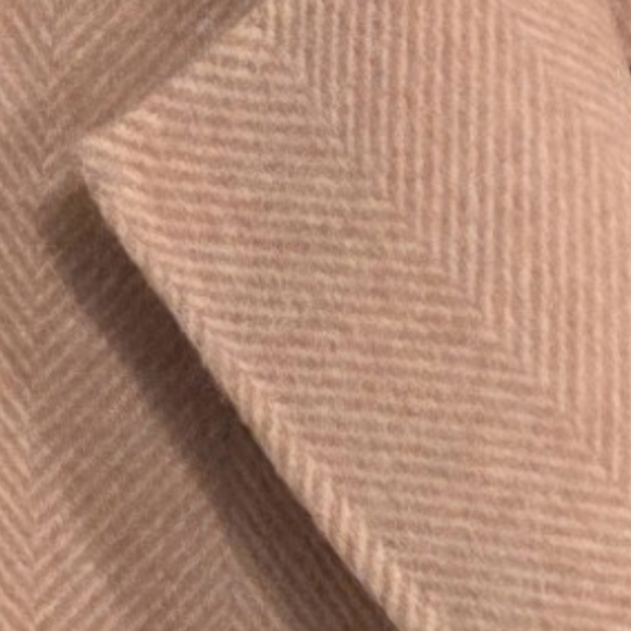 Chic Double-Breasted Blush Coloured Women's Pea Coat - Picture 2 of 7